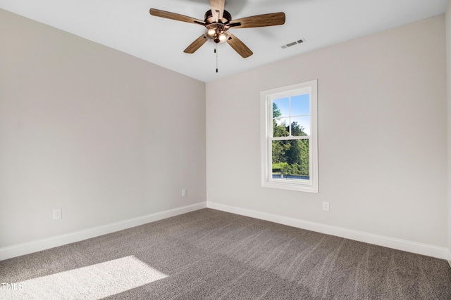 134 Cherrybirch Ln, Zebulon, NC 27597 - unfurnished room with ceiling fan and carpet flooring