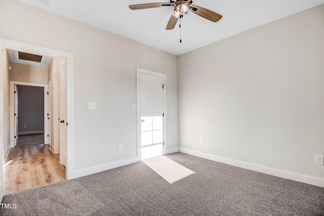 134 Cherrybirch Ln, Zebulon, NC 27597 - unfurnished bedroom featuring light colored carpet and ceiling fan