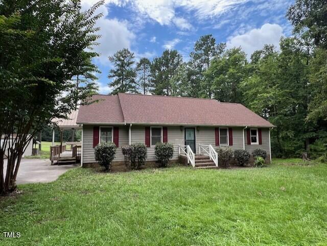 2856 Nutbush Rd, Henderson, NC 27537 - view of front facade featuring a front lawn