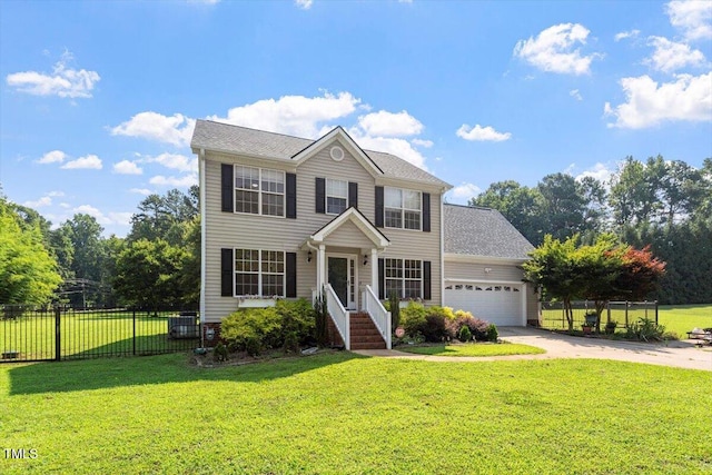 20 Allyson Ct, Youngsville, NC 27596 - colonial home featuring an attached garage and driveway