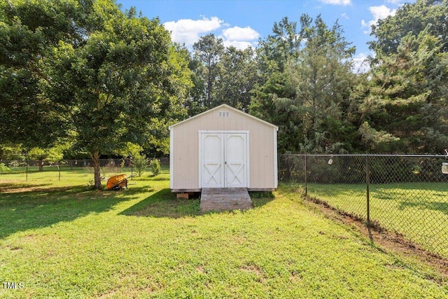 20 Allyson Ct, Youngsville, NC 27596 - view of shed featuring a fenced backyard