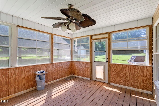 20 Allyson Ct, Youngsville, NC 27596 - unfurnished sunroom with ceiling fan
