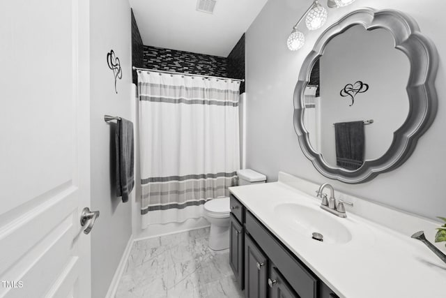 7645 Winners Edge St, Raleigh, NC 27617 - full bath featuring marble look tile flooring and vanity