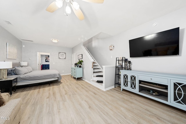 7645 Winners Edge St, Raleigh, NC 27617 - bedroom featuring wood finished floors and ceiling fan