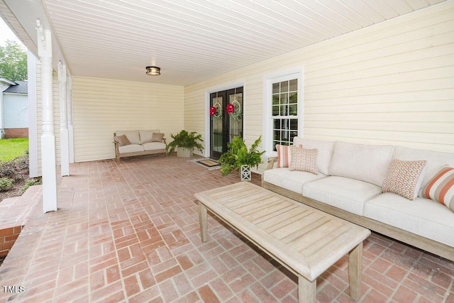 103 N Mckay Ave, Dunn, NC 28334 - view of patio with an outdoor living space