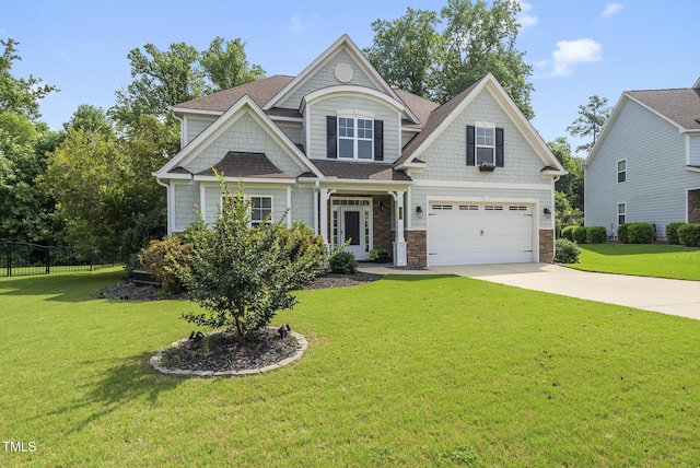 347 Country Mill Way, Fuquay Varina, NC 27526 - craftsman-style house featuring driveway, an attached garage, and a shingled roof