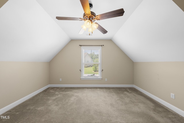 347 Country Mill Way, Fuquay Varina, NC 27526 - bonus room featuring carpet floors, lofted ceiling, and ceiling fan