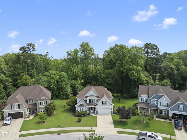 347 Country Mill Way, Fuquay Varina, NC 27526 - view of subject property with a heavily wooded area
