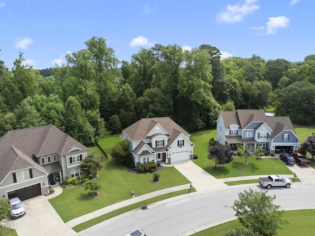 347 Country Mill Way, Fuquay Varina, NC 27526 - view of subject property with a heavily wooded area
