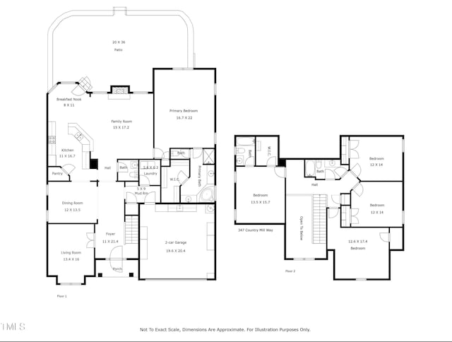 347 Country Mill Way, Fuquay Varina, NC 27526 - view of home floor plan