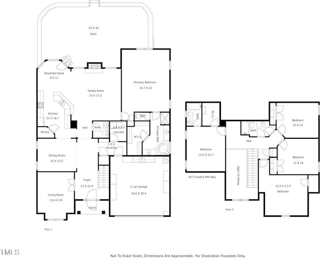 347 Country Mill Way, Fuquay Varina, NC 27526 - view of room layout