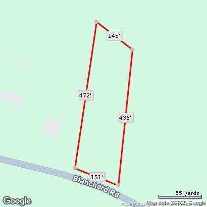893 Blanchard Rd, Saint Pauls, NC 28384 - map / location of property area
