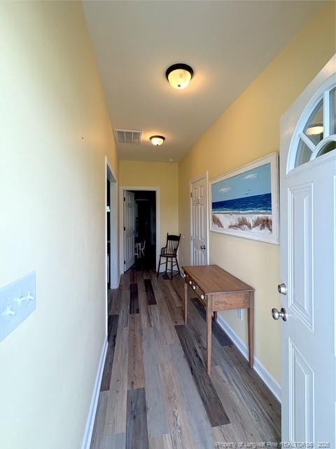 893 Blanchard Rd, Saint Pauls, NC 28384 - hallway with light wood-style floors