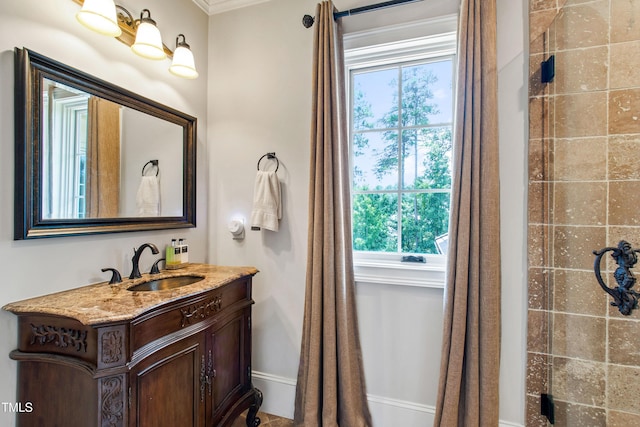 19 San Rimini Way, Durham, NC 27707 - bathroom with vanity and healthy amount of natural light