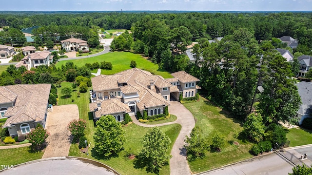 19 San Rimini Way, Durham, NC 27707 - aerial view of residential area with a forest