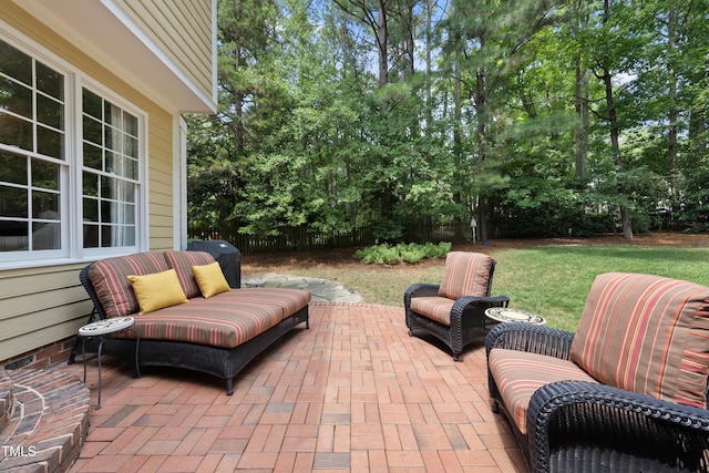 107 Ackworth Ct, Cary, NC 27519 - view of patio featuring view of scattered trees