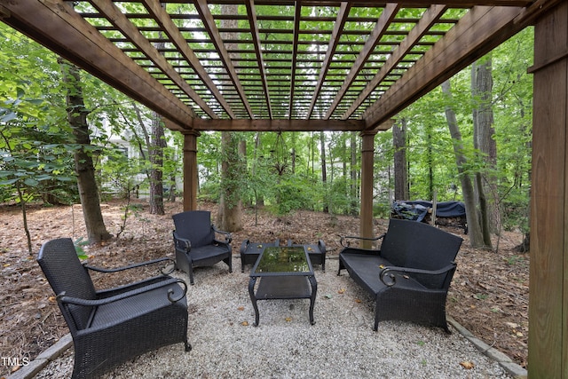 107 Ackworth Ct, Cary, NC 27519 - view of patio / terrace featuring a pergola and outdoor lounge area