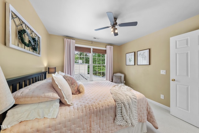 107 Ackworth Ct, Cary, NC 27519 - carpeted bedroom with baseboards and a ceiling fan