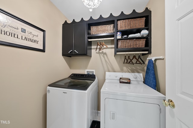107 Ackworth Ct, Cary, NC 27519 - washroom with separate washer and dryer and cabinet space
