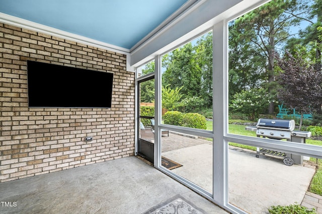124 Moss Creek Pl, Fuquay Varina, NC 27526 - view of unfurnished sunroom
