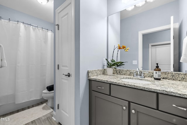 124 Moss Creek Pl, Fuquay Varina, NC 27526 - bathroom featuring vanity and wood finished floors