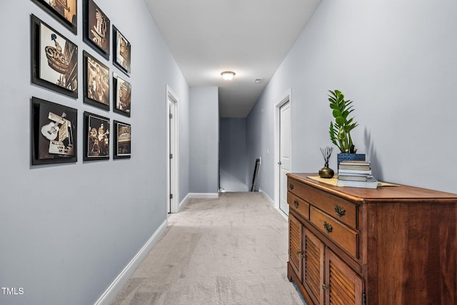 124 Moss Creek Pl, Fuquay Varina, NC 27526 - corridor featuring light colored carpet and baseboards