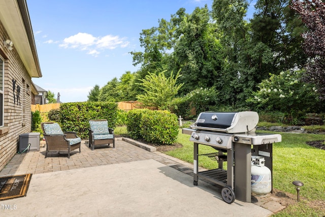 124 Moss Creek Pl, Fuquay Varina, NC 27526 - view of patio with area for grilling