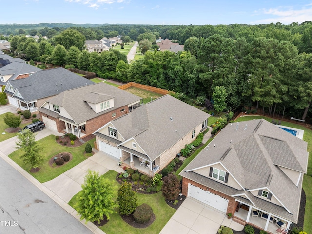 124 Moss Creek Pl, Fuquay Varina, NC 27526 - aerial perspective of suburban area