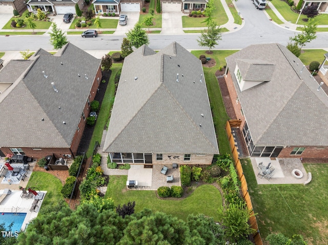 124 Moss Creek Pl, Fuquay Varina, NC 27526 - aerial perspective of suburban area