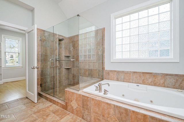11 Kingswood Ln, Chapel Hill, NC 27517 - full bath featuring a stall shower and a tub with jets