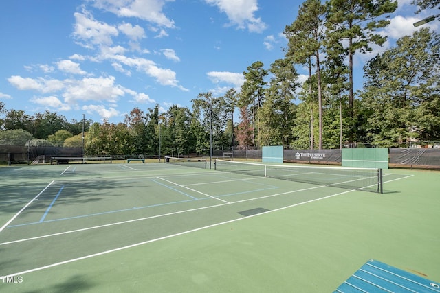 11 Kingswood Ln, Chapel Hill, NC 27517 - view of tennis court featuring community basketball court and view of wooded area
