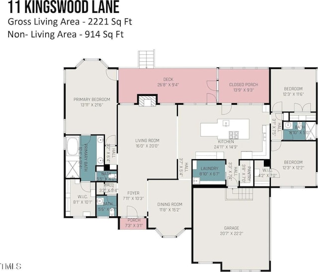 11 Kingswood Ln, Chapel Hill, NC 27517 - view of room layout