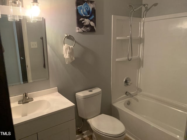 5574 Heather St, Hope Mills, NC 28348 - bathroom featuring vanity and shower / bath combination