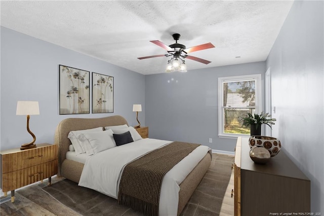 1591 Hazelcrest Dr, Fayetteville, NC 28304 - bedroom with ceiling fan and a textured ceiling
