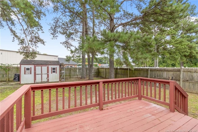 1591 Hazelcrest Dr, Fayetteville, NC 28304 - wooden terrace featuring a fenced backyard and a storage shed