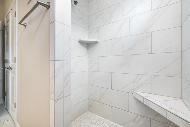 1164 Hudson Dr, Mebane, NC 27302 - full bathroom featuring a tile shower