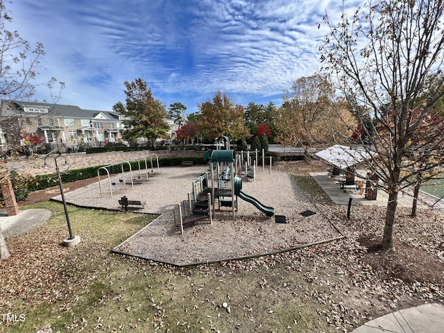1742 Whirlaway Ct, Cary, NC 27519 - community jungle gym featuring a residential view