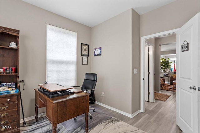 1742 Whirlaway Ct, Cary, NC 27519 - home office with light wood finished floors and baseboards