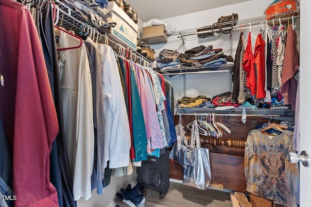 1742 Whirlaway Ct, Cary, NC 27519 - spacious closet featuring wood finished floors