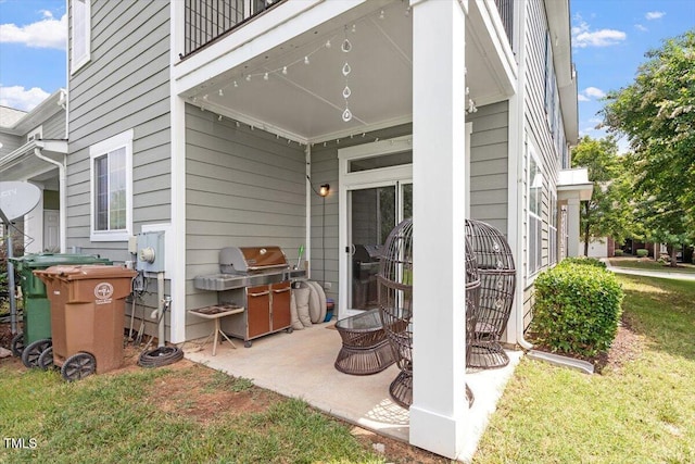 1742 Whirlaway Ct, Cary, NC 27519 - patio / terrace featuring a patio, a yard, and area for grilling