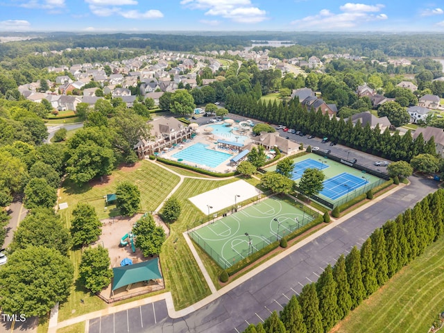 1019 Falkirk Dr, Burlington, NC 27215 - drone / aerial view of a pool