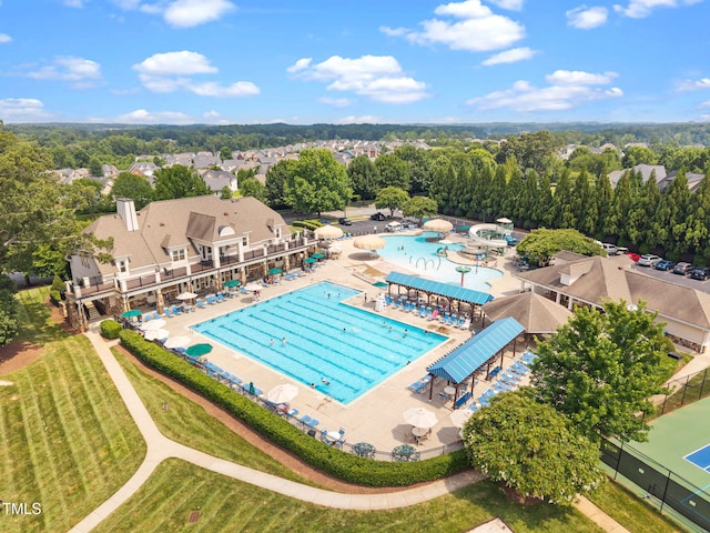 1019 Falkirk Dr, Burlington, NC 27215 - community pool featuring a patio area