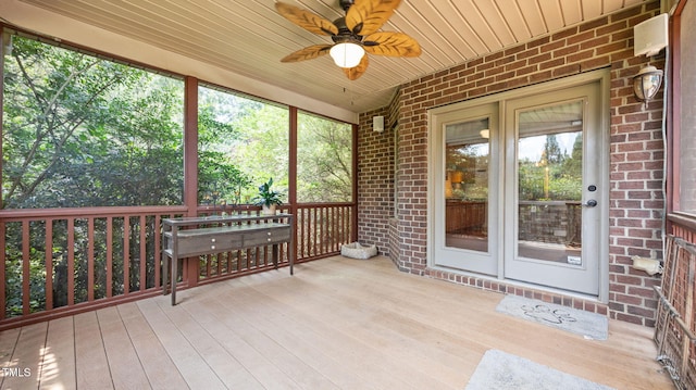 1019 Falkirk Dr, Burlington, NC 27215 - sunroom / solarium featuring a ceiling fan