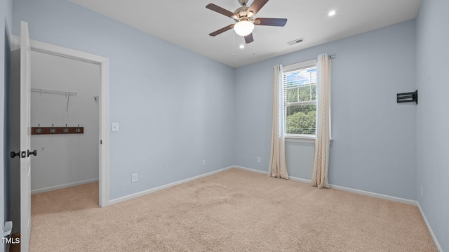 1019 Falkirk Dr, Burlington, NC 27215 - unfurnished room featuring carpet flooring and a ceiling fan