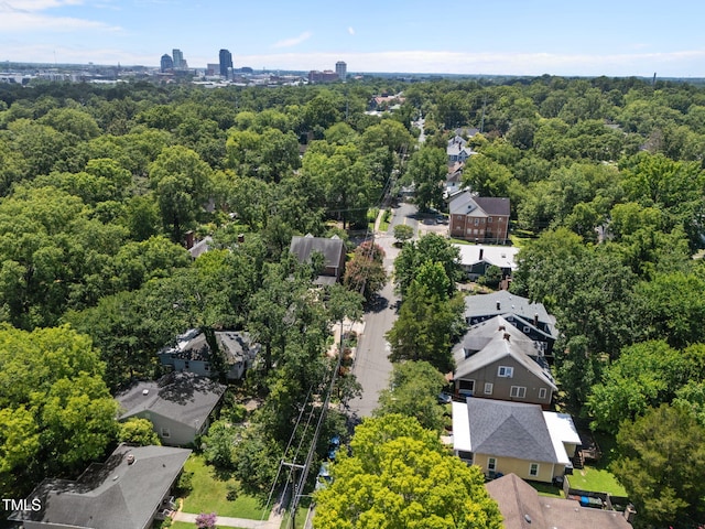 1309 Watts St, Durham, NC 27701 - bird's eye view of a heavily wooded area