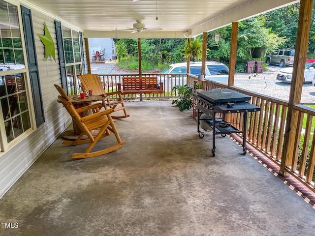 125 Al Gray Rd, Timberlake, NC 27583 - porch featuring ceiling fan