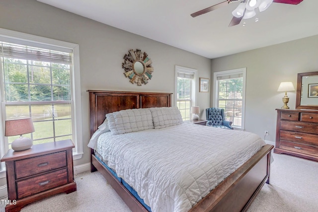 125 Al Gray Rd, Timberlake, NC 27583 - bedroom featuring light carpet and ceiling fan
