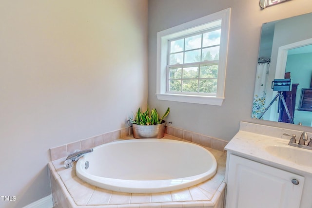 125 Al Gray Rd, Timberlake, NC 27583 - bathroom with vanity and a garden tub