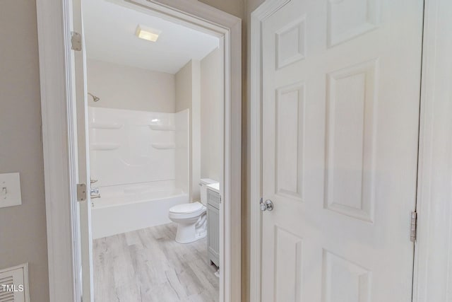 125 Al Gray Rd, Timberlake, NC 27583 - full bathroom with wood finished floors, vanity, and shower / bath combination