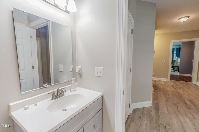 125 Al Gray Rd, Timberlake, NC 27583 - bathroom featuring vanity and wood finished floors